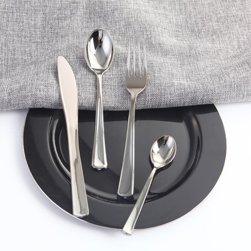 フォーク スプーン ナイフ セット シルバー Amazon｜ステンレスカラー 50 セット シルバー 使い捨てナイフ